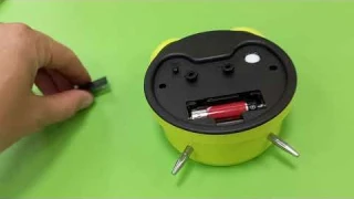 Металлический бесшумный будильник с подсветкой