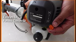 👉🏻 Como arrancar una desbrozadora de Forma Correcta