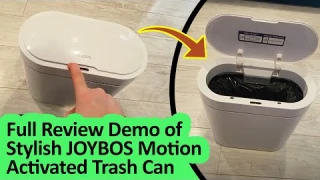 Motion Activated |Touchless Trash Can for Your Kitchen of Baby Room - JOYBOS Bathroom Trash Can