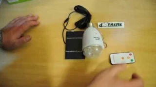 Светодиодная лампа GD-Lite GD-5005 с аккумулятором, пультом и солнечной батареей.