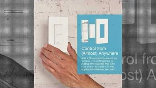 Lutron Caseta Smart Lighting Switch for All Bulb Types or Fans  Neutral Wire Required  PD 6ANS LA  L
