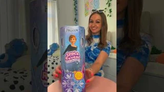 [ASMR] UNBOXING A *NEW* SPIN & REVEAL MYSTERY DISNEY PRINCESS DOLL!!😱❄️🌀⁉️ (11 SURPRISES?!🫢) #Shorts