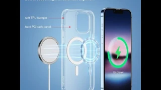Чехол c MagSafe для iPhone 13 Pro из поликарбоната прозрачный