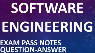 Software Engineering Exam Pass Notes || Aney Academy