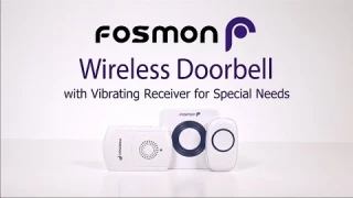 How to set up your Wireless Doorbell with Vibrating Receiver for Special Needs