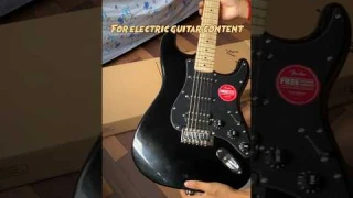 Bithday gift 🎸❤️ ( electric guitar unboxing ) #electricguitar  #unboxing #birthdaygift #fender