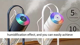 fuliying Portable Mini Humidifier-200ml Small Cool Mist Humidifier with Night Light