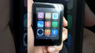 $17 aliexpress 2.4 Inch MP3 Music Player Bluetooth 5.0 Stereo Speaker Mini Video FM Radio