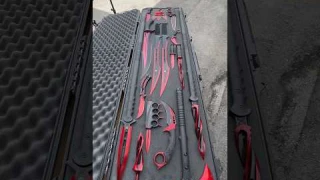 Ultra RED Cardinal Sin Mega Knife Set! #shortsviral