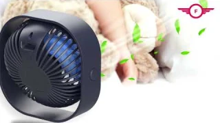 3 Speed Mini USB Desktop Fan with 360 Rotation Adjustable Angle 4/8/2019