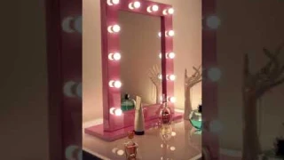 Wall Mounted Hollywood Makeup Lighted Mirror--LITEHARBOR