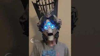 Creating a mechanical mask for Savathûn cosplay from Destiny 2