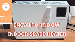 Encyclpo 1500W Indoor Space Heater, Wall Mount or Floor