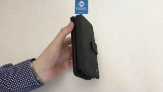 Видео Кожаный чехол кошелек CaseMe 007 Series черный на iPhone Xr