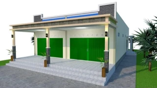 DESAIN RUKO 1 LANTAI DI LENGKAPI DENGAN KAMAR TIDUR (Cocok untuk tempat usaha) Owner: Bpk. Firmansya