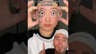 CRAZY CBEAUTY ROUTINE!😱 (follow for more!💗) #beauty #beautytips #kbeauty #makeup #makeuptutorial