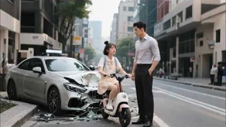 18歲女孩騎自行車撞了一位多金帥總裁，他竟要原地結婚讓她成為總裁夫人，從此改變人生走上巔峰#少奶奶撞大運#霸總#灰姑娘#甜寵