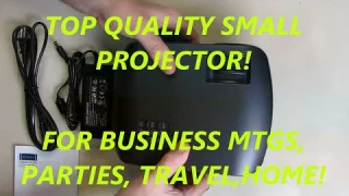 TOP QUALITY Mini Projector Portable for Work, Travel, Parties or Home REVIEW