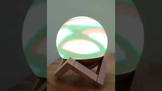 Настольный светильник ночник сенсорный Шар 3D на подставке