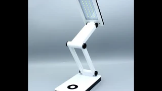 Настольная складная лампа HG-BL018 30 LED белая