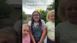 Going to middle school....