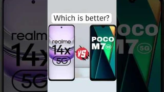 poco m7 vs realme 14x comparison #realme #poco #smartphone
