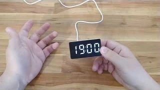 Светодиодный будильник с термометром