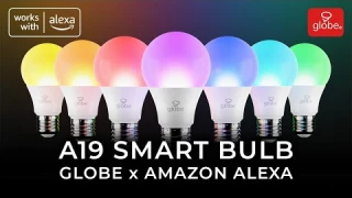 A19 Smart Bulb (RGB Color and Tunable White) | Globe x Amazon Alexa