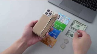 Zipper Wallet Cards Samsung Galaxy Case