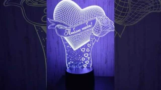 ✨3DНочник Amstek #amstek #love #beautiful #beauty #амстек #ночник #красота #красиво #сердце #роза