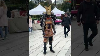 Exploring Traditional Japanese Samurai Armor (Yoroi) in Vancouver 🇨🇦 #shorts  @VividVancouver