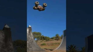 HUGE open loop! #monstertruck #4x4 #stunt #gopro #monsterjam #monsterenergy #flip #losi #rc #shorts