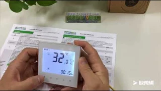 Hotowell Wifi Thermostat manual-The easy Touch Screen operation