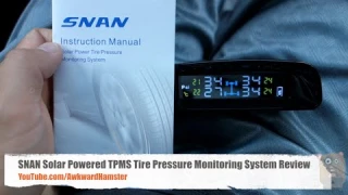 SNAN Solar Powered TPMS Tire Pressure Monitoring System Review