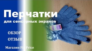 Перчатки женские зимние с сенсорными пальцами из магазине Фикс Прайс - обзор, отзыв