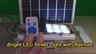 A-ZONE Solar Street Light - Super Bright, Dusk to Dawn with Remote Control, IP65 Waterproof REVIEW
