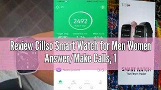 Review Cillso Smart Watch for Men Women Answer/Make Calls, 1.95" HD Touch Screen Fitness Watch with
