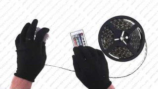 Лента светодиодная SMD 5050   RGB, влагостойкая, 60 крист/1м, бухта 5м   RGB-контроллер...