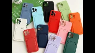 Силиконовый чехол-бумажник с держателем для карт для iPhone