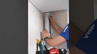Электрокарниз с Алисой за потолком #visp #натяжныепотолки #карниз #ремонтквартир