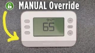 MANUAL Override | Honeywell X2P - X2S - RTH20B RTH21B RTH22B | PROGRAMMABLE Digital Thermostat