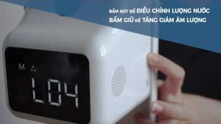 MÁY XỊT RỬA TAY VÀ ĐO NHIỆT THÔNG MINH CÔNG NGHỆ 4.0