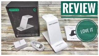 REVIEW EloBeth Wireless Charging Station for Samsung Phone, Watch & Pods WHITE