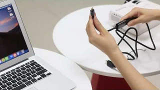 How to connect projector to MacBook through mini DisplayPort