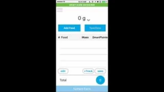 Tracking SmartPoints using reflex Pocket Smart Food Scale
