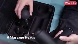 Массажный пистолет, перкуссионный Массажер для глубоких тканей, для снятия боли, 30 скоростей