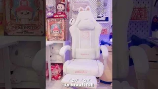 Back2School| Unboxing Dowinx Kitty Chair Cute Series 6655 White | Office Chair Unboxing #dowinx