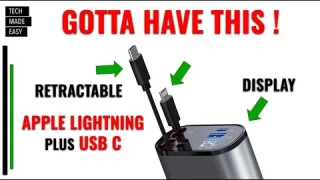 MUST HAVE CAR ACCESSORY EloBeth 4 in 1 Retractable car charger