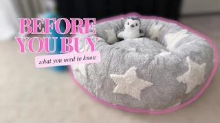 LESURE Donut Pet Bed Review – XS Galaxy Grey | Luxury Fluffy Cat & Dog Bed