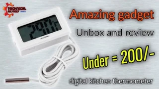 Mini LCD digital thermometer sensor | Full Review and Testing in HINDI | Instant Read  temperature